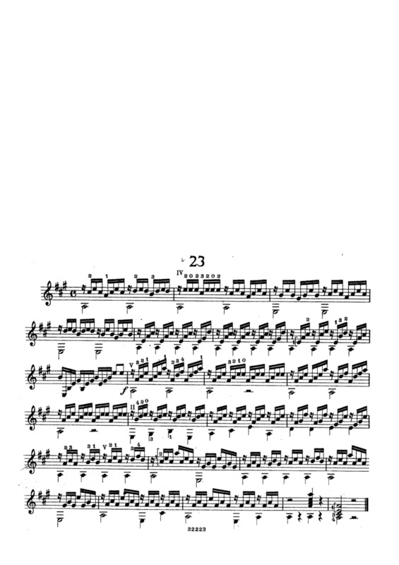 Partitura da música Estudos Op 100 Nr 23