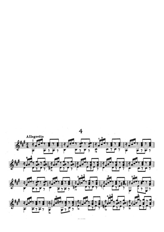 Partitura da música Estudos Op 100 Nr 4