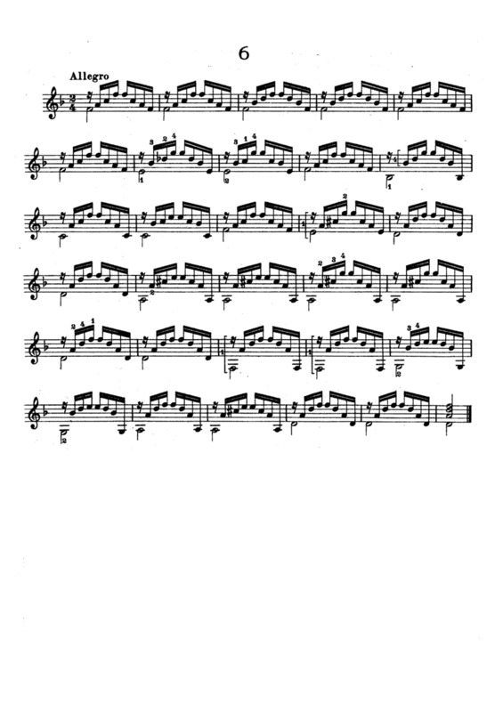 Partitura da música Estudos Op 100 Nr 6