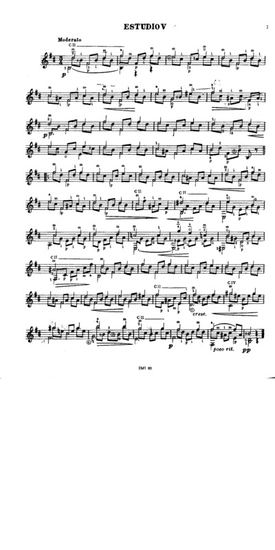 Partitura da música Etude Op35 Nr22 (Segovia Nr5)