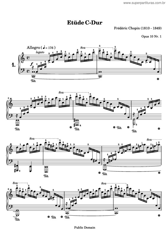 Partitura da música Etude v.6