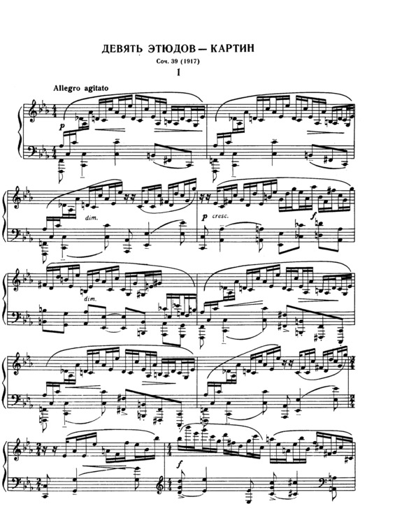 Partitura da música Études-tableaux v.2