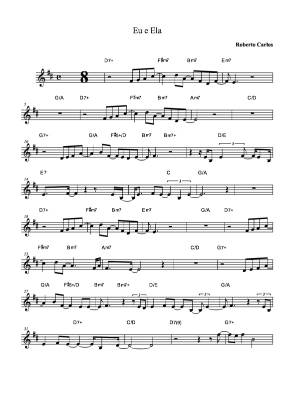 Partitura da música Eu e Ela v.3