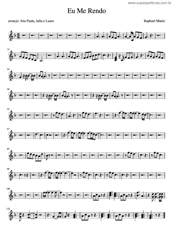 Partitura da música Eu Me Rendo v.10