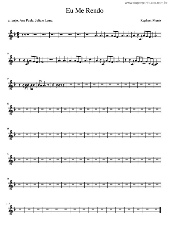 Partitura da música Eu Me Rendo v.11