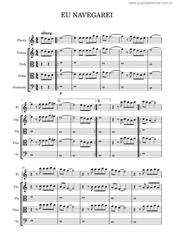 Partitura da música Eu Navegarei – Pastor Azmaveth Carneiro Da Silva v.4
