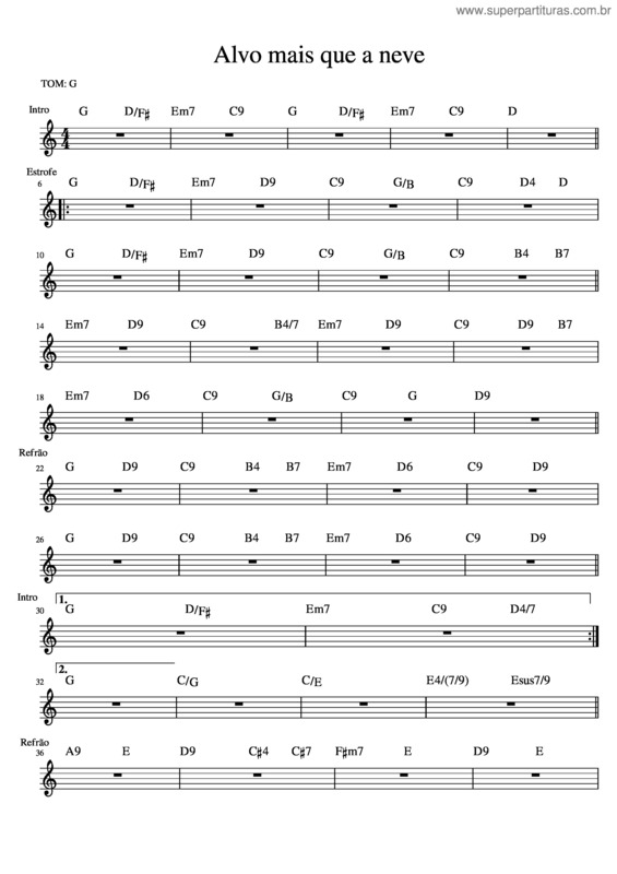 Partitura da música Eu Quero Ser Santo