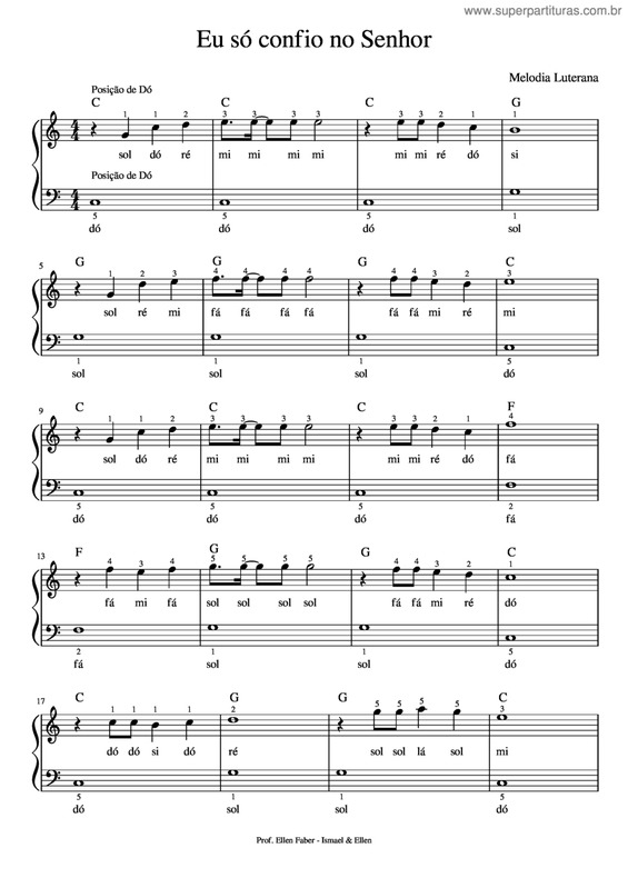 Partitura da música Eu Só Confio No Senhor v.3