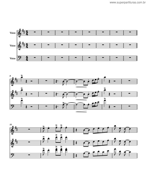 Partitura da música Eu Sou O Sol