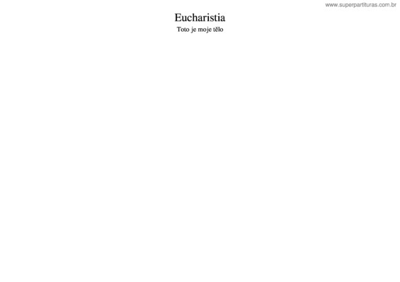 Partitura da música Eucharistia