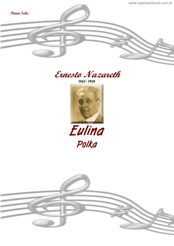 Partitura da música Eulina v.2