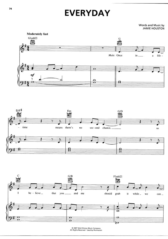 Partitura da música Everyday v.6