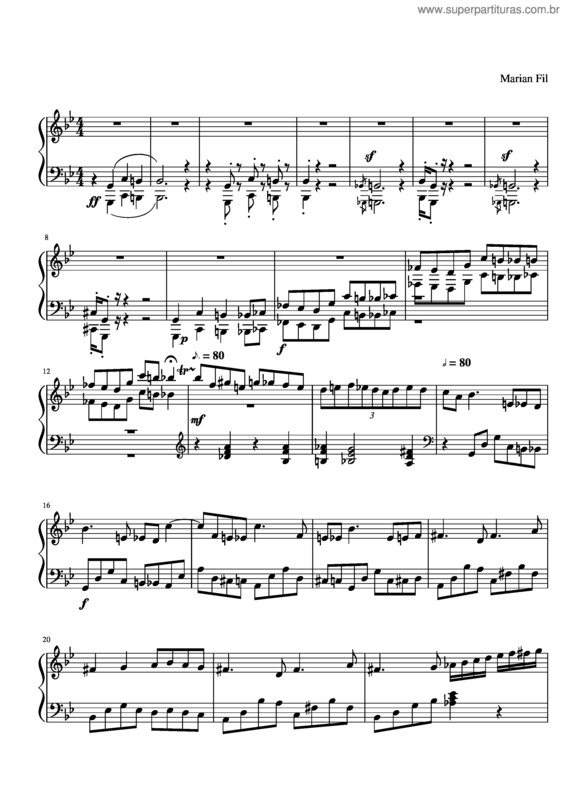 Partitura da música Evil Dream