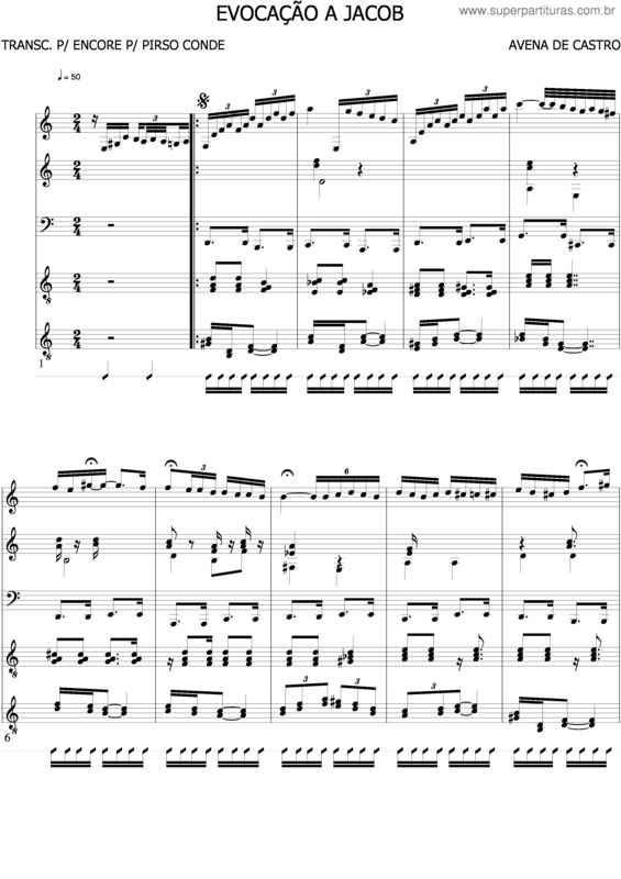 Partitura da música Evocação A Jacob v.3