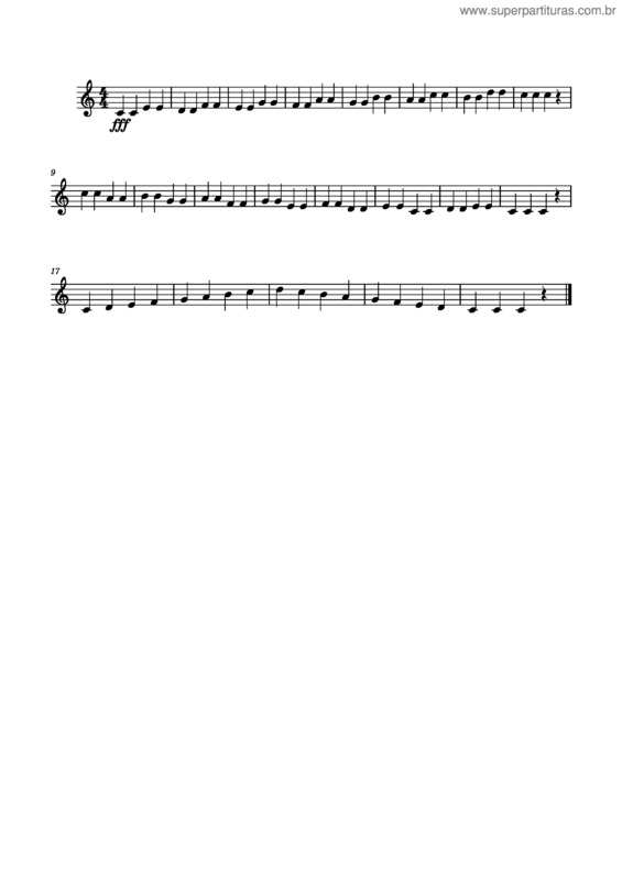 Partitura da música Exercicio Livre