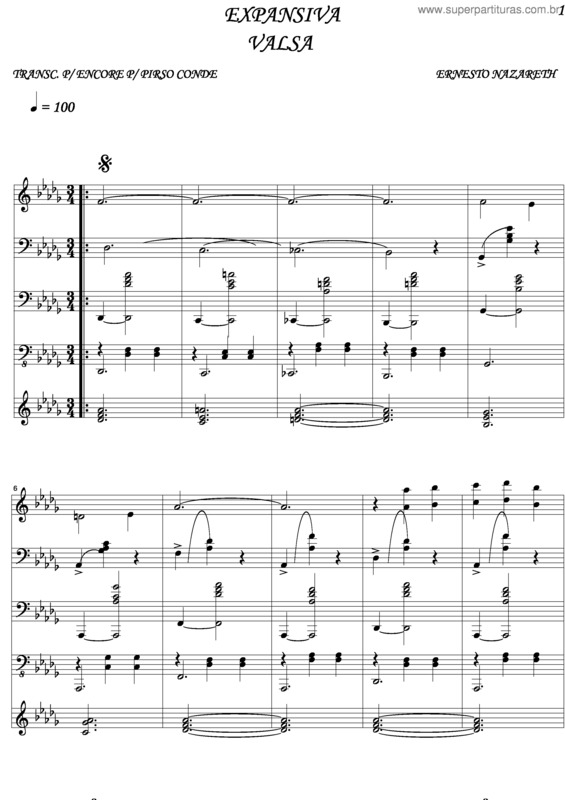 Partitura da música Expansiva v.3