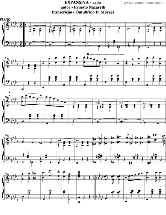 Partitura da música Expansiva v.4