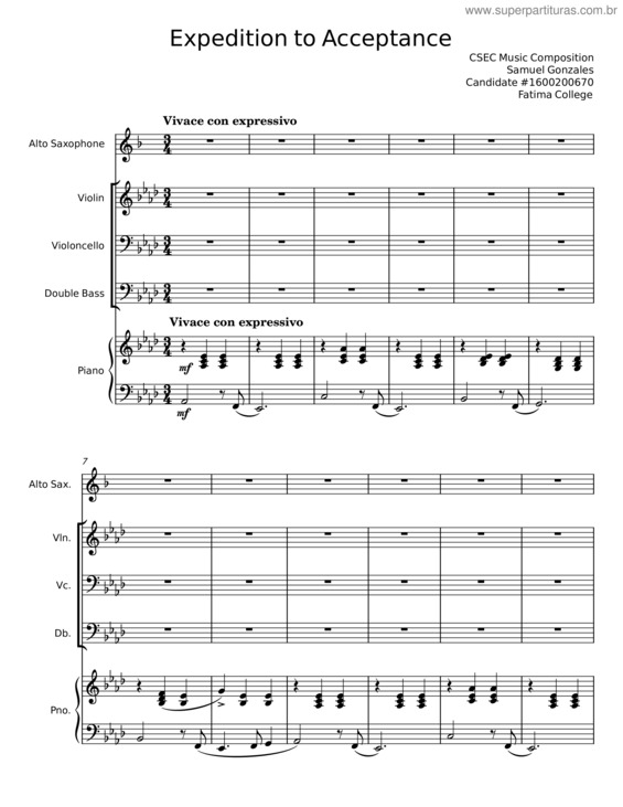 Partitura da música Expedition To Acceptance
