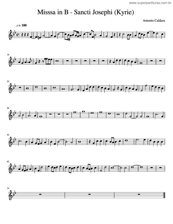 Partitura da música Exsurgat Deus