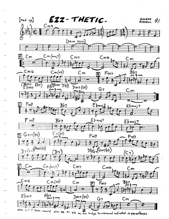 Partitura da música Ezzthetic v.5