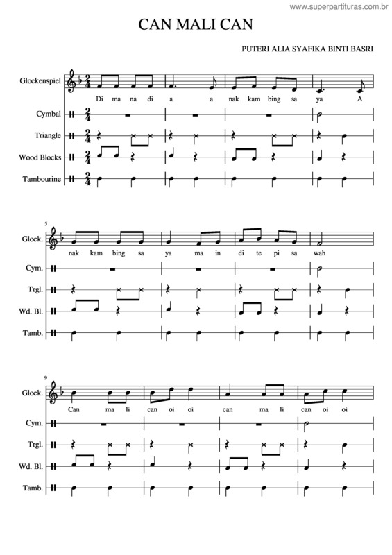 Partitura da música F8 Puteri Alia Skor Muzik  1