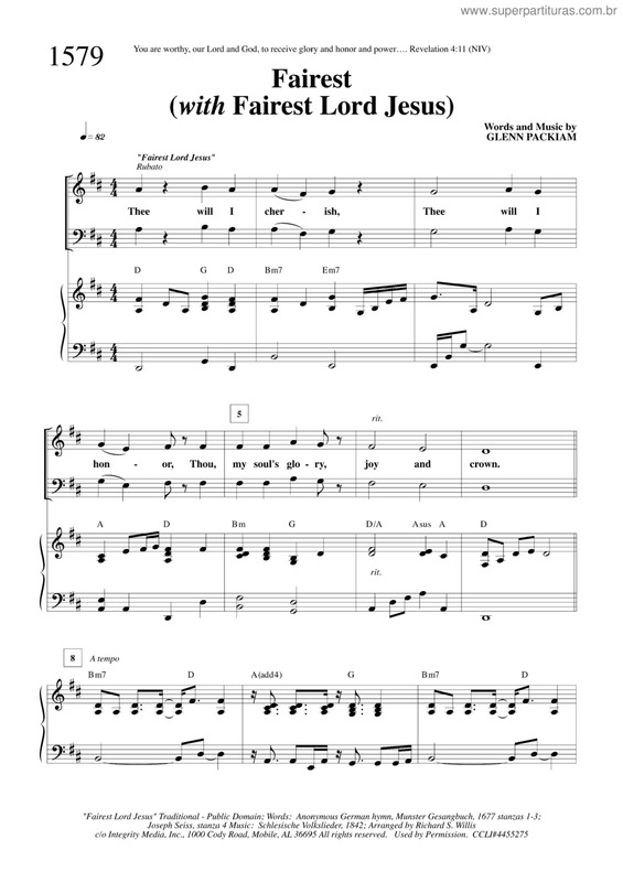 Partitura da música Fairest