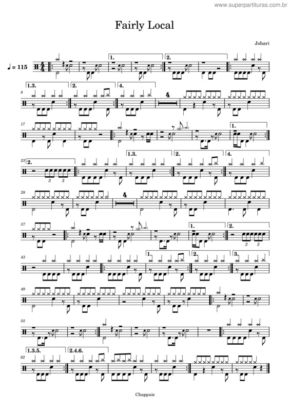 Partitura da música Fairly Local – Ara Johari