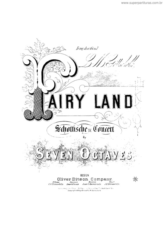 Partitura da música Fairy land