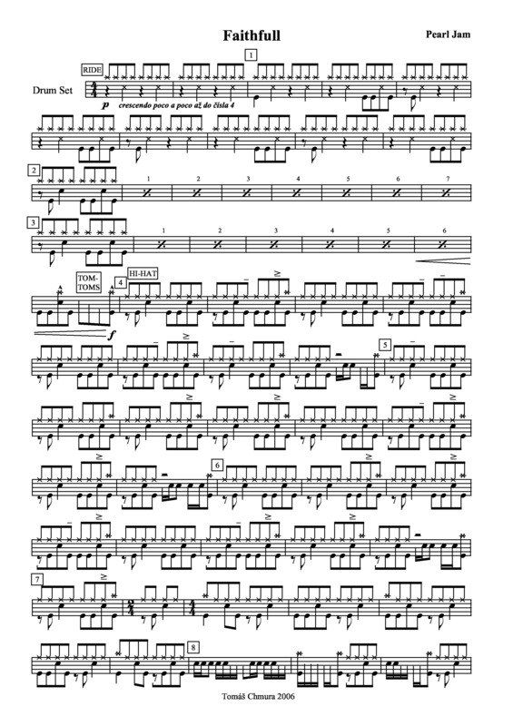 Partitura da música Faithfull