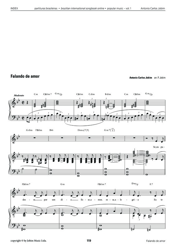 Partitura da música Falando de Amor v.8