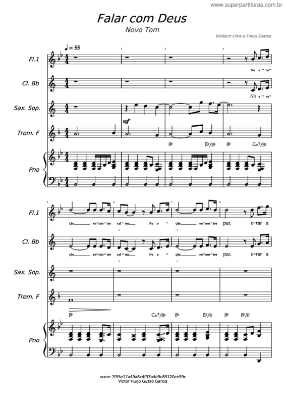 Partitura da música Falar Com Deus v.11