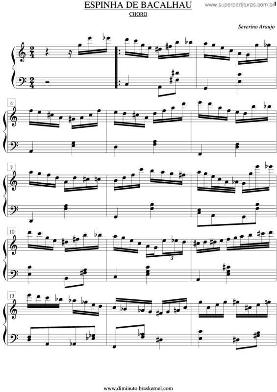 Partitura da música Fanatsie Pastorale Hongroise