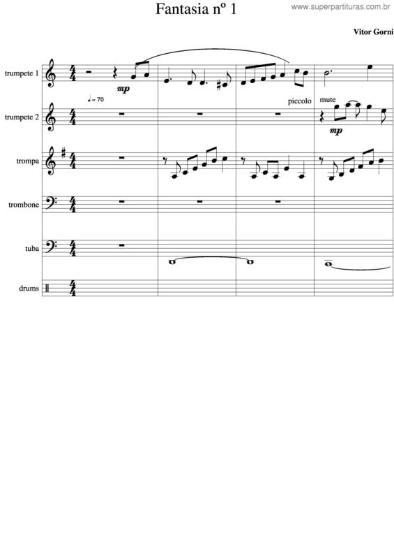 Partitura da música Fantasia v.4