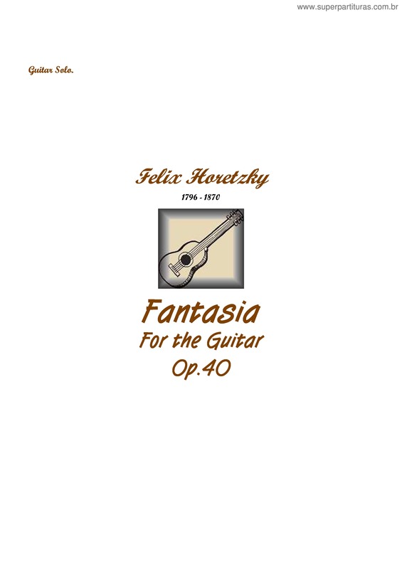 Partitura da música Fantasia v.8