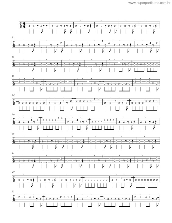 Partitura da música Fantasmas De La Ciudad – Bajo