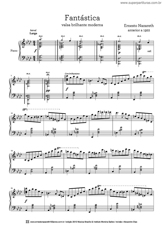 Partitura da música Fantástica v.2