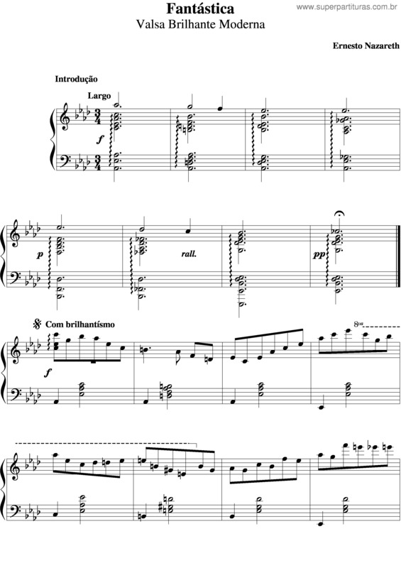 Partitura da música Fantástica v.3