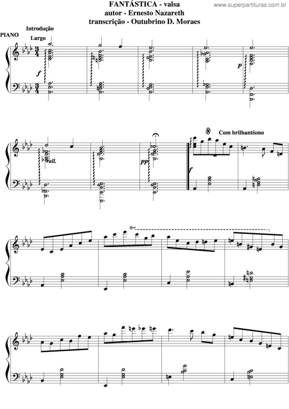 Partitura da música Fantástica v.5