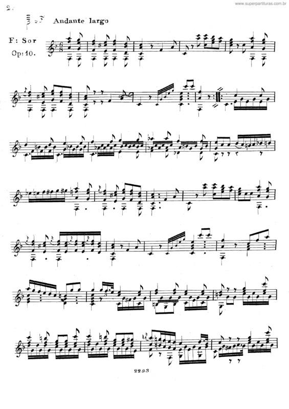 Partitura da música Fantasy v.3