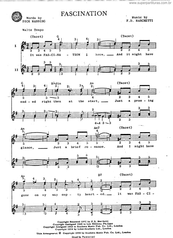 Partitura da música Farawell Amparo v.3