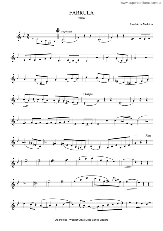 Partitura da música Farrula v.2