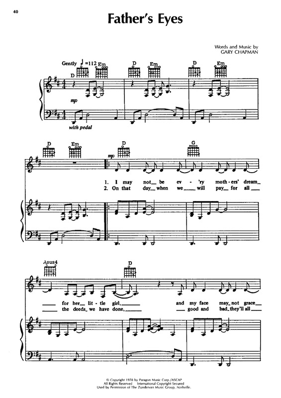 Partitura da música Father´s Eyes v.2