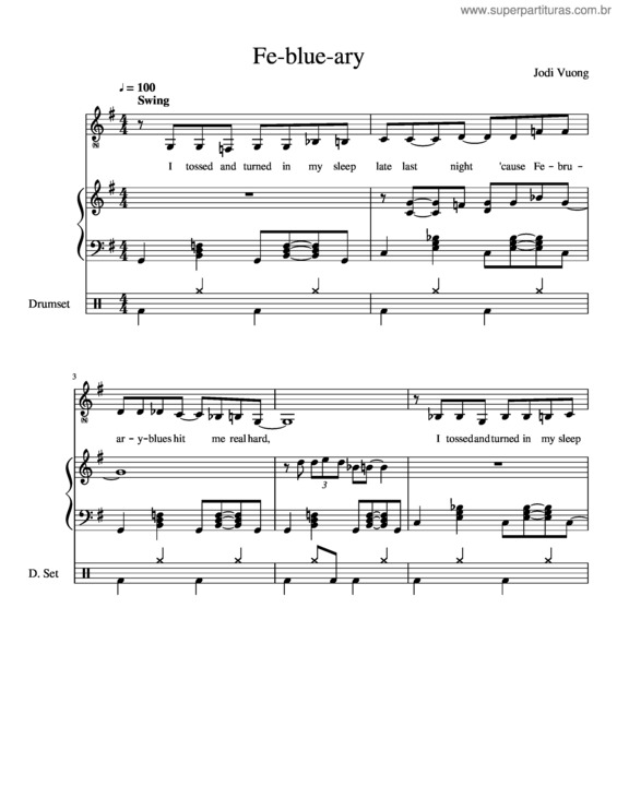 Partitura da música Fe-Blue-Ary
