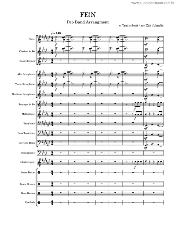 Partitura da música Fe!N v.11
