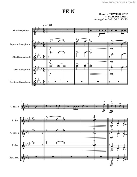 Partitura da música Fe!N v.14