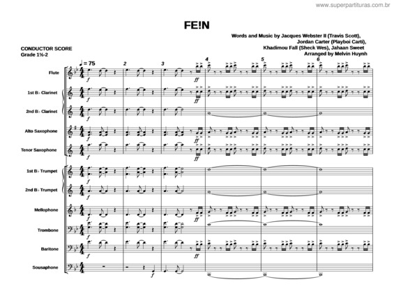 Partitura da música Fe!N v.16
