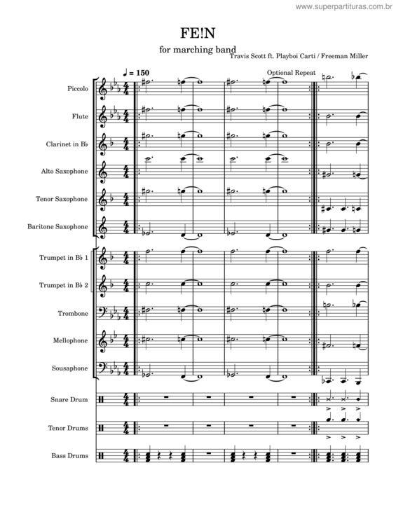 Partitura da música Fe!N v.23