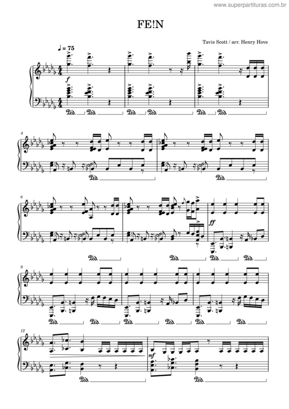 Partitura da música Fe!N v.8