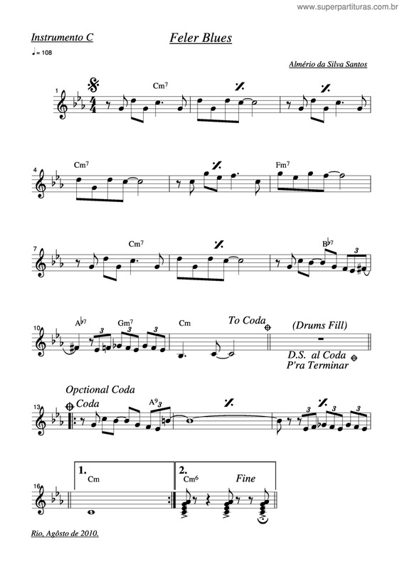 Partitura da música Feler Blues v.2