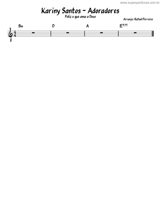 Partitura da música Feliz 21  O Que Ama A Deus